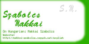 szabolcs makkai business card